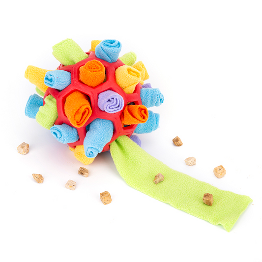 EYS Interactive Snuffle Ball Dog Puzzle Toy Hide &Seek Treats with Nature Lamb Organ Treats for free .