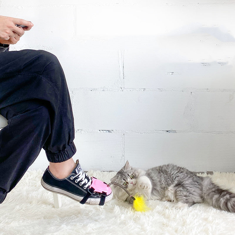 Barkwow Handsfree Teaser Wand Cat Toy