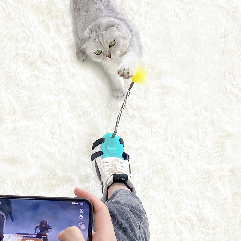 Barkwow Handsfree Teaser Wand Cat Toy
