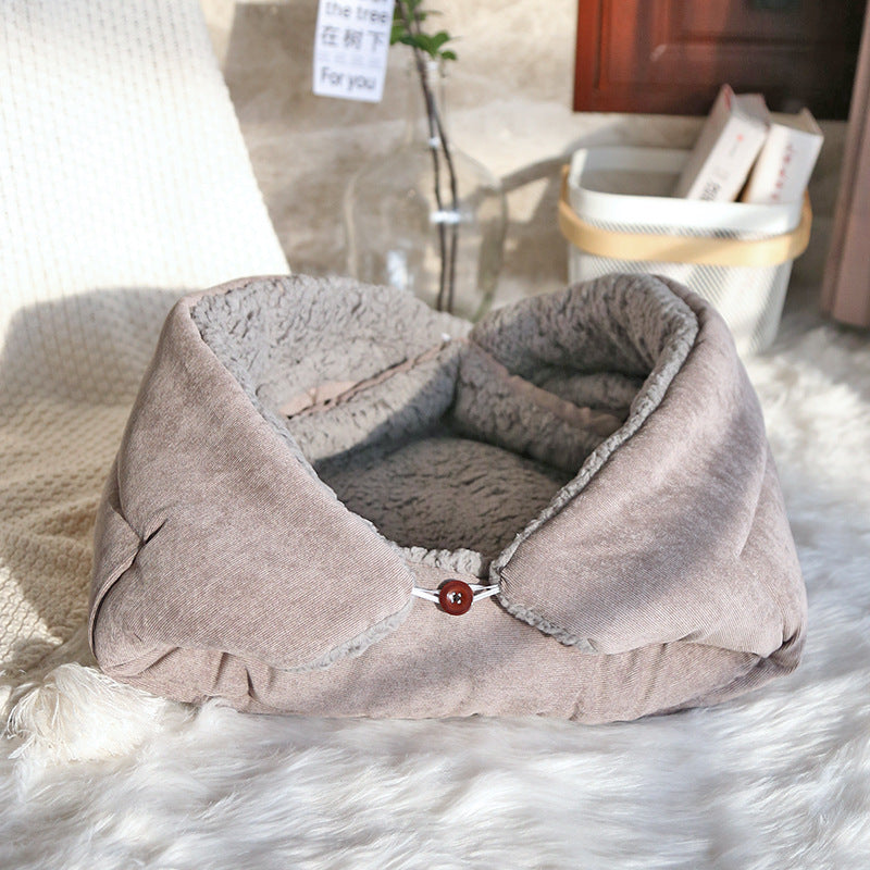 Barkwow E Y S Cat Nest Mat Warm Cage Plus Fleece Thick