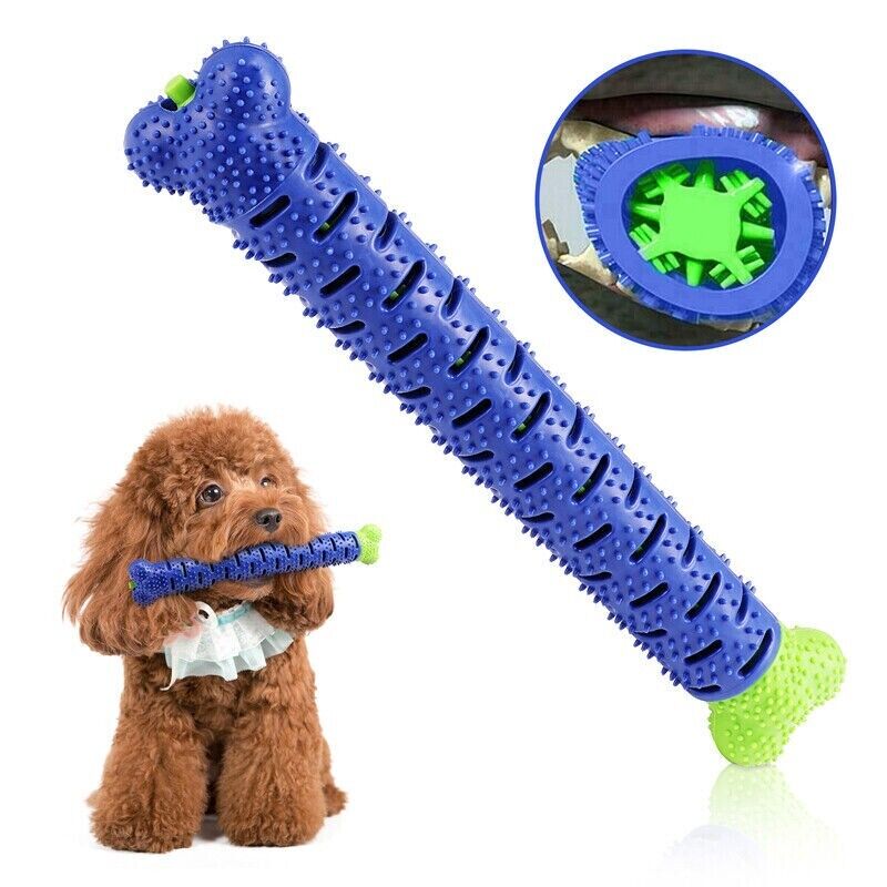 Barkwow Dog Chew Toys Aggressive Chewers Teeth Cleaning Oral Toothbrush Bone Brush