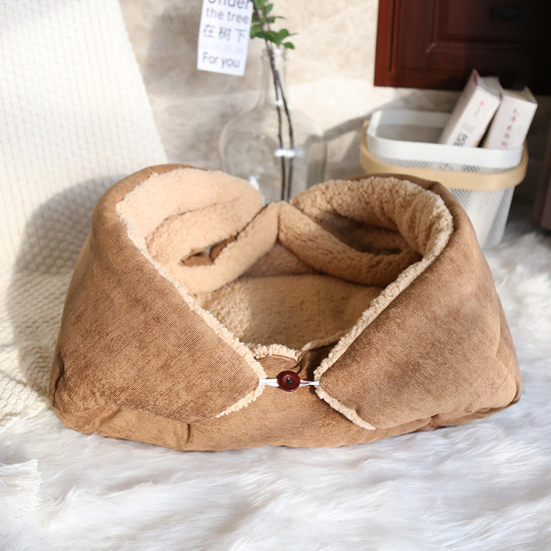 Barkwow E Y S Cat Nest Mat Warm Cage Plus Fleece Thick