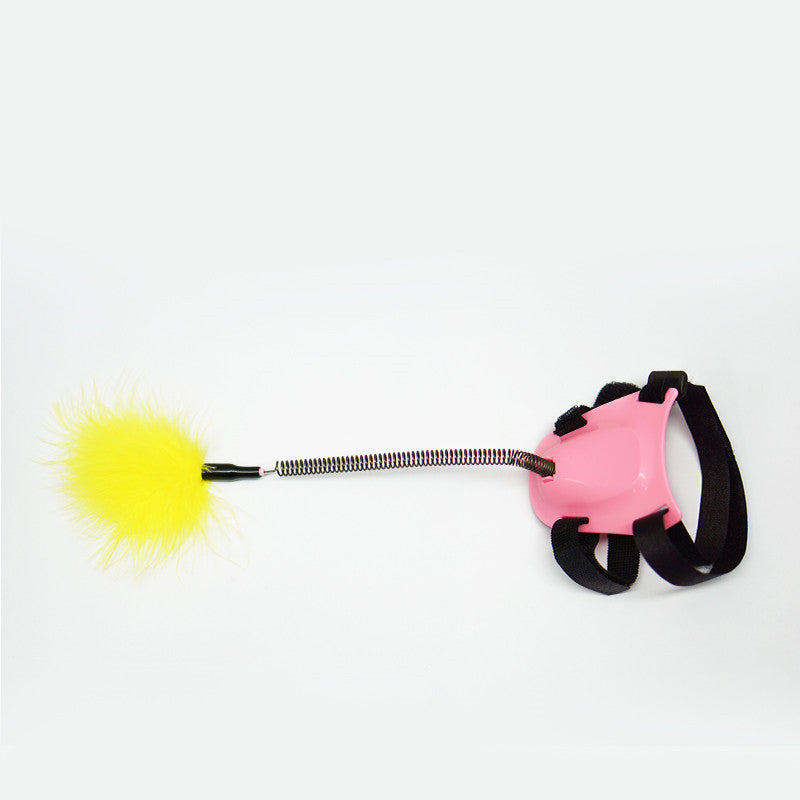 Barkwow Handsfree Teaser Wand Cat Toy