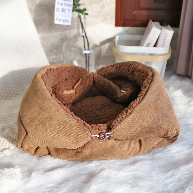 Barkwow E Y S Cat Nest Mat Warm Cage Plus Fleece Thick