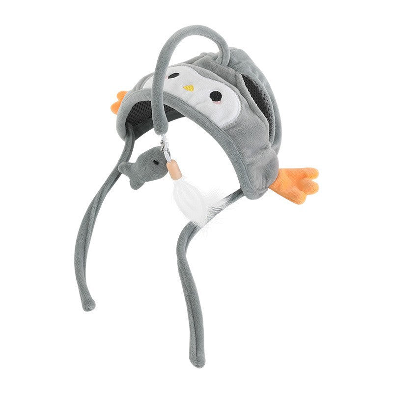 Barkwow Head-Mounted Cat Teaser Hat