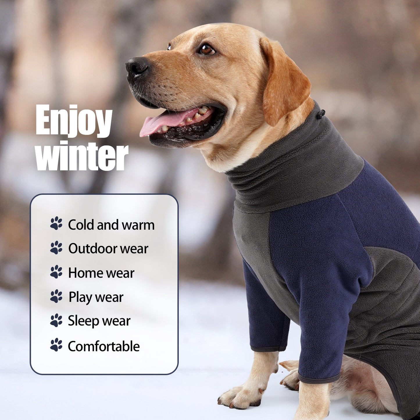 Woofylove Winter Warmth Dog Clothes - Cold-Proof