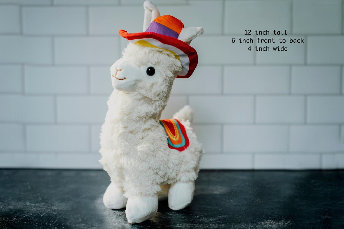 EYS Plush Llama Adventure Buddy  Small Breed Dog  / Cat Toy with Squeaker & Bell Main image