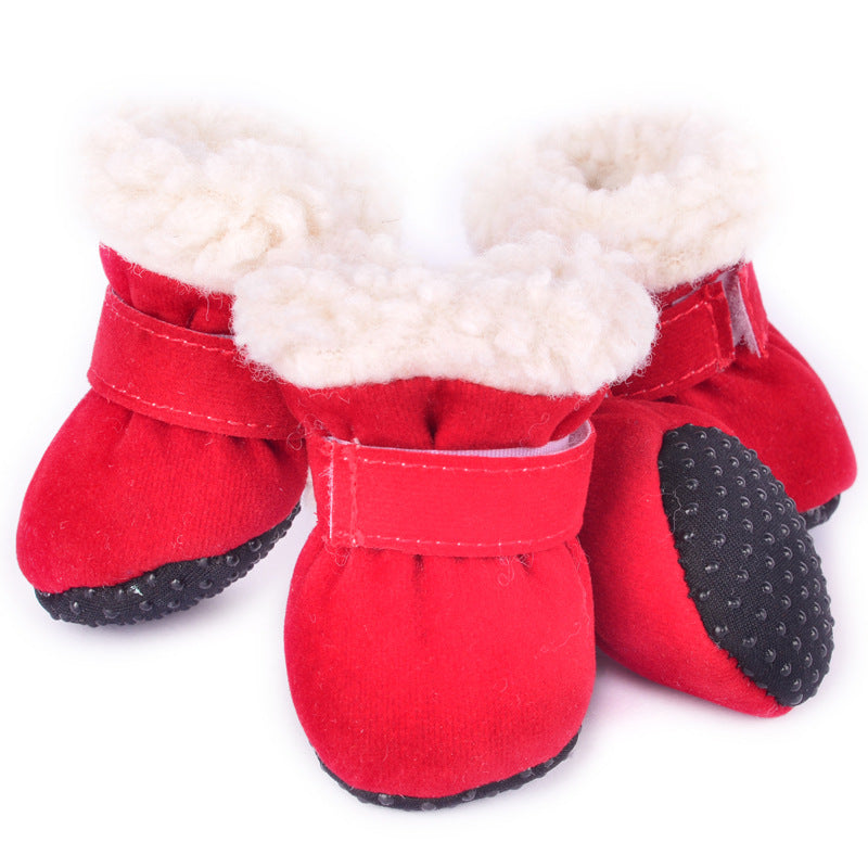 Woofylove SnugPaws: Waterproof Winter Dog Booties - Anti-Slip & Comfort-First Design For Your Furry Friend