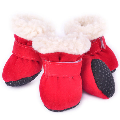 Woofylove SnugPaws: Waterproof Winter Dog Booties - Anti-Slip & Comfort-First Design For Your Furry Friend