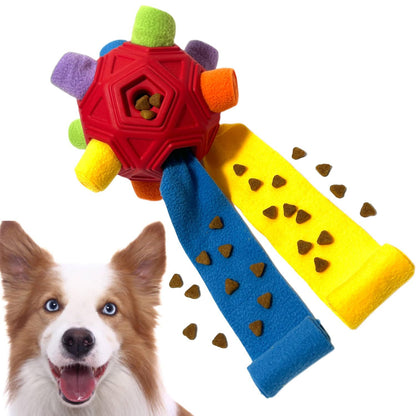 Barkwow Interactive Snuffle Ball Toy for Dogs - Durable Treat-Dispensing Puzzle for Mental Stimulation & Dental Health - Machine Washable