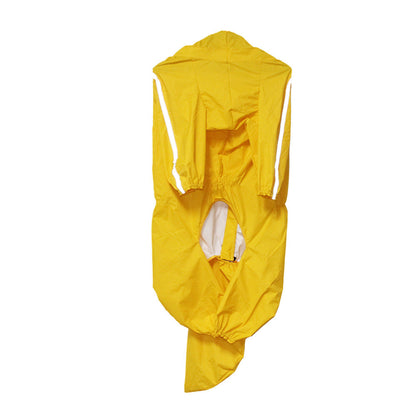 Woofylove Full Cover Raincoat with Tail Protection - Ultimate Wet Weather Gear for Your Dog