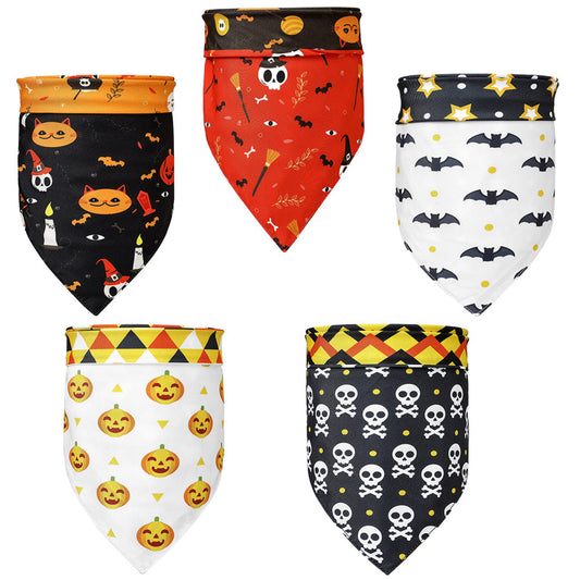 Dog Halloween Accessories Festive Dog Bandana Spooky Pet Gear Halloween Dog Outfit Themed Dog Scarf Comfortable Pet Bandana Adjustable Dog Bandana Woofylove Seasonal Products Halloween Dog Costume Dog Party Accessories Instagrammable Pet Outfits Durable Dog Bandana Woofylove Quality Pet Products Spook-tacular Dog Apparel