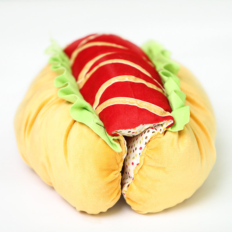 Woofylove YummyPaws: Dog Hot Dog Costume - Turn Your Pooch Into the Ultimate Snack!