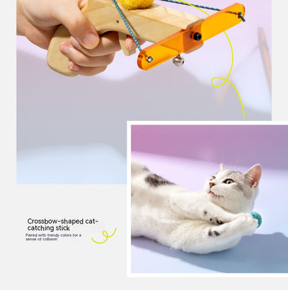 Barkwow Interactive Cat Toy with Launch Device - Enhance Hunting Instincts & Fun