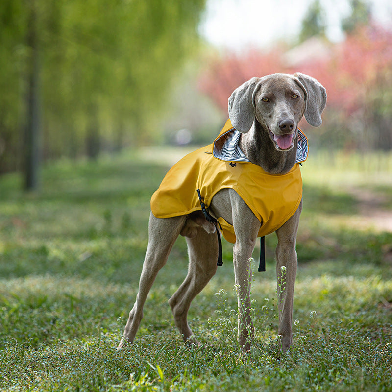 Woofylove PU Raincoat for Pets – Universal Design | Portable Weather Protection for Medium to Large Dogs