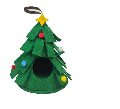 Barkwow Cottonnest Christmas Tree – Cozy Winter Nest for Hamsters | Festive & Warm Small Pet Hideout"