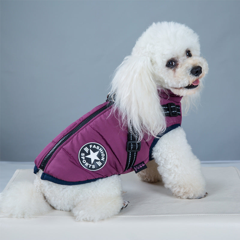 Woofylove Puppy Winter Warm Hooded Coat – Rainproof and Weatherproof Comfort for the Little Ones