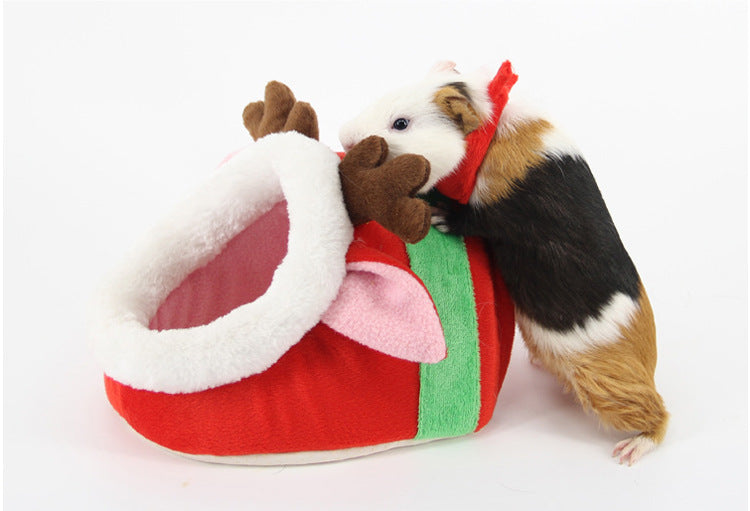 Woofylove Small Pet Christmas Nest: A Cozy and Festive Retreat for Your Little Friends