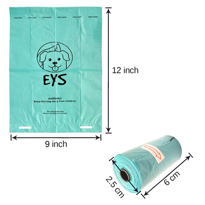 E Y S Ultimate Dog Walking Combo: Eco-Friendly Poop Bags (120 Count), Convenient Waste Bag Carrier & Collapsible Flip-Top Water Bottle Set