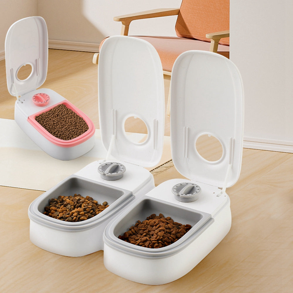 Metal automatic dog clearance feeder with timer