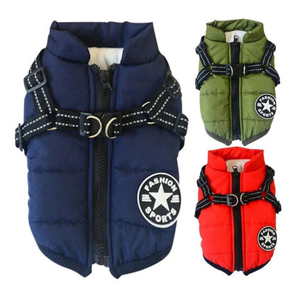 Woofylove Puppy Winter Warm Hooded Coat – Rainproof and Weatherproof Comfort for the Little Ones