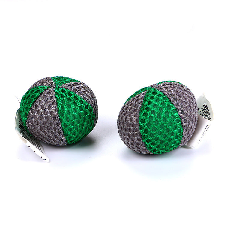 Barkwow Set of 2 Dual-Toned Honeycomb Mesh Catnip Balls for Cats Secondary image