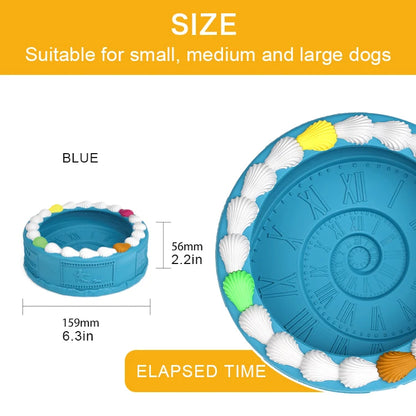 Barkwow Birthday Cake Bowl Toy: Durable, Safe & Fun Chew Toy for Heavy Chewers | Eco-Friendly Natural Rubber Dog Feeding Bow