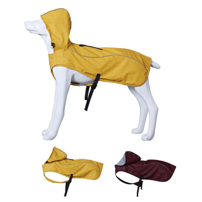 Woofylove PU Raincoat for Pets – Universal Design | Portable Weather Protection for Medium to Large Dogs