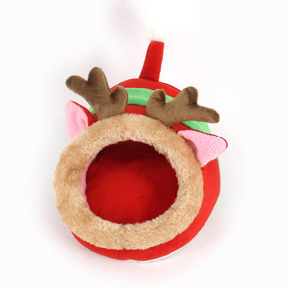 Woofylove Small Pet Christmas Nest: A Cozy and Festive Retreat for Your Little Friends