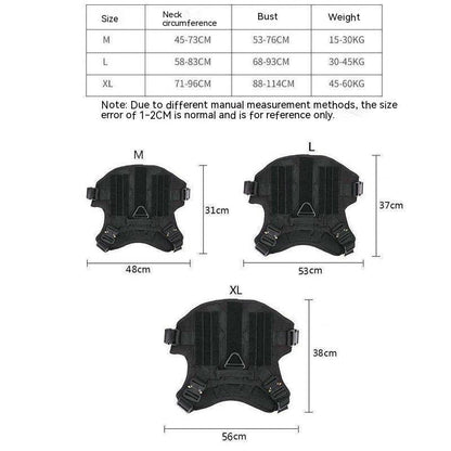 Woofylove Tactical Waterproof Suspender Suit & Carrier - Rugged Outdoor Apparel and Carry Solution for Large Dogs