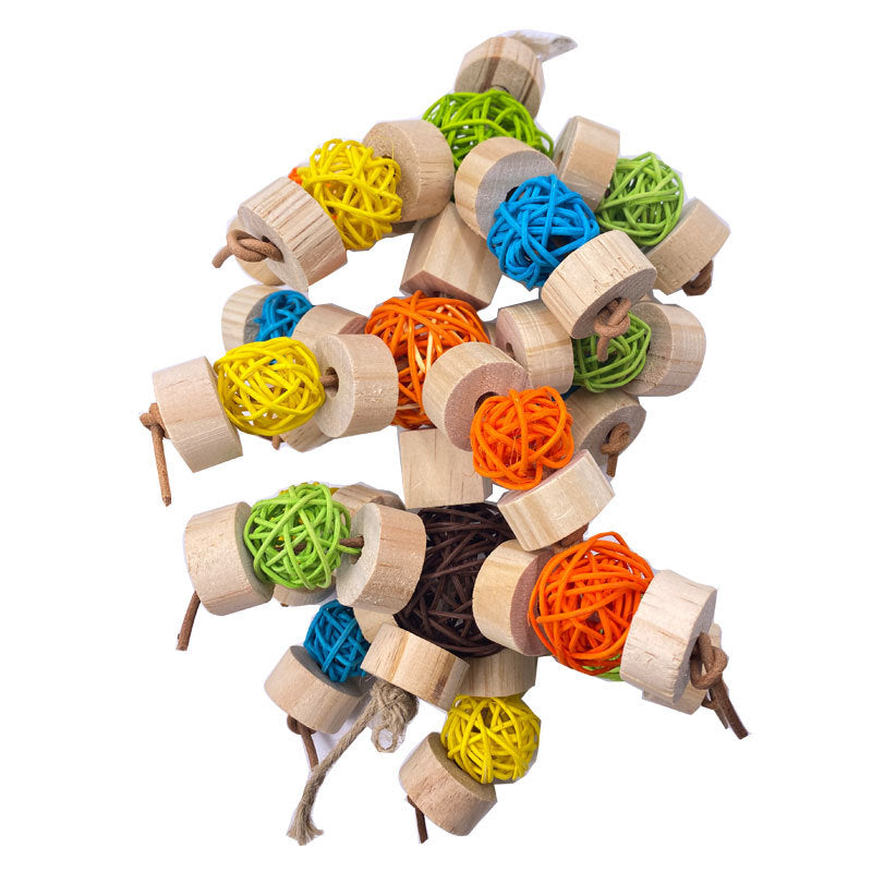 Barkwow Toy Bird Vine Ball – Wooden Enrichment Accessory | Essential Cage Toy for Feathered Friends