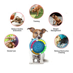 Barkwow Birthday Cake Bowl Toy: Durable, Safe & Fun Chew Toy for Heavy Chewers | Eco-Friendly Natural Rubber Dog Feeding Bow