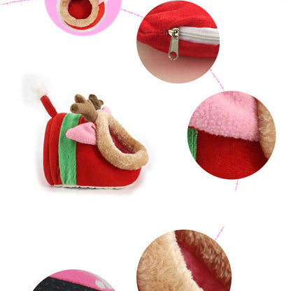 Woofylove Small Pet Christmas Nest: A Cozy and Festive Retreat for Your Little Friends