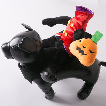 Woofylove SpookSuits: Hollow Man Halloween Dog Costume - A Hilariously Haunting Outfit for Your Furry Friend