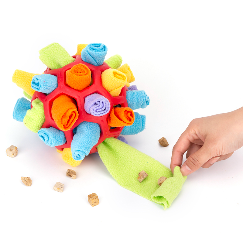 EYS Interactive Snuffle Ball Dog Puzzle Toy Hide &Seek Treats with Nature Lamb Organ Treats for free .