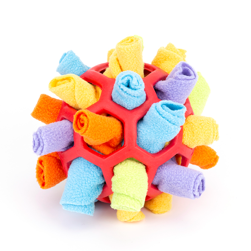EYS Interactive Snuffle Ball Dog Puzzle Toy Hide &Seek Treats with Nature Lamb Organ Treats for free .