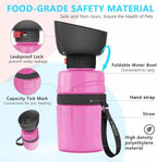 EYS Portable Dog Water Bottle - Leak-Proof, BPA-Free Silicone, Foldable & Travel-Friendly, with Innovative Flip Top Cap for Outdoor Adventures
