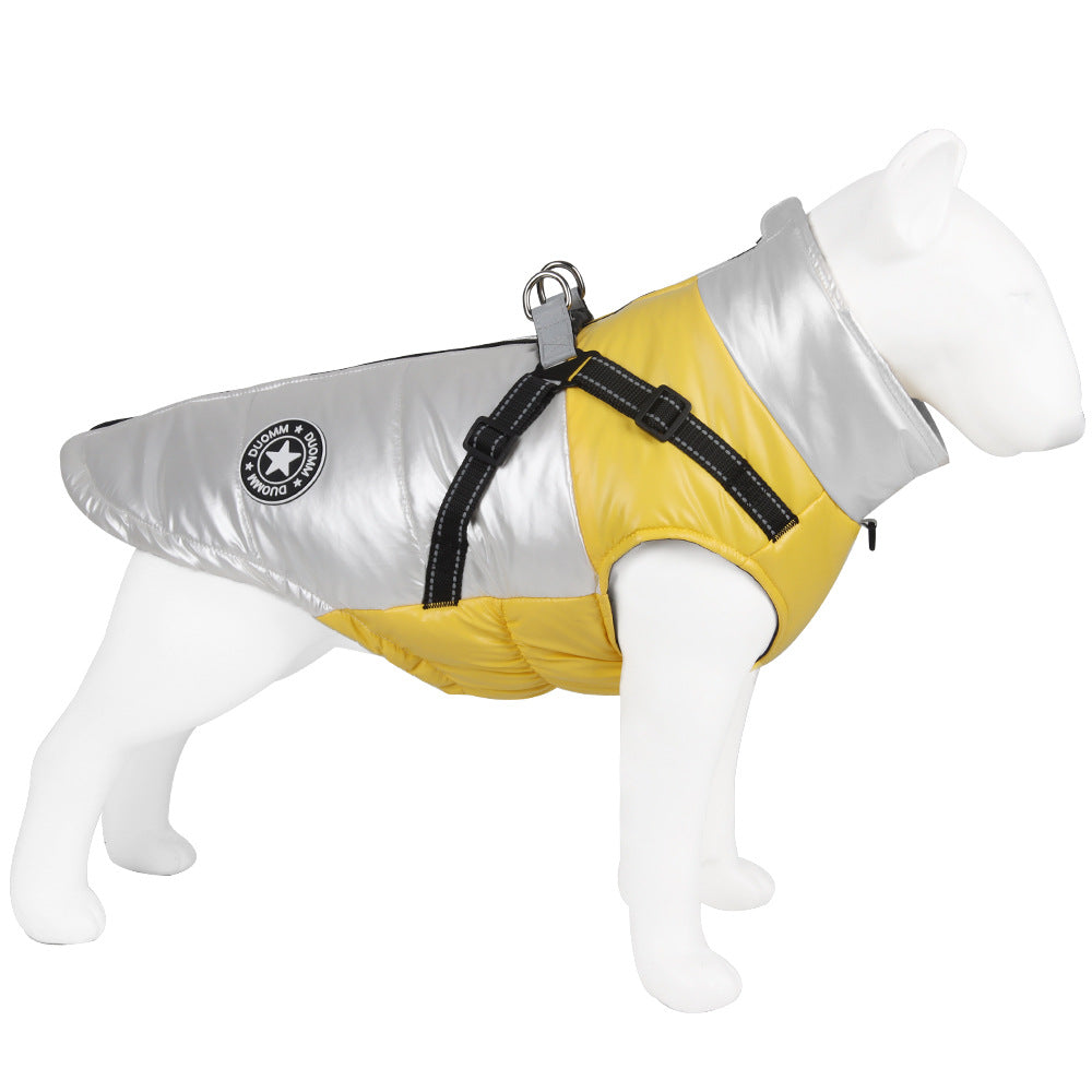 Woofylove Safety Dog Jacket – Windproof, Warm, and Reflective Coat with Built-In Harness for Ultimate Comfort and Security