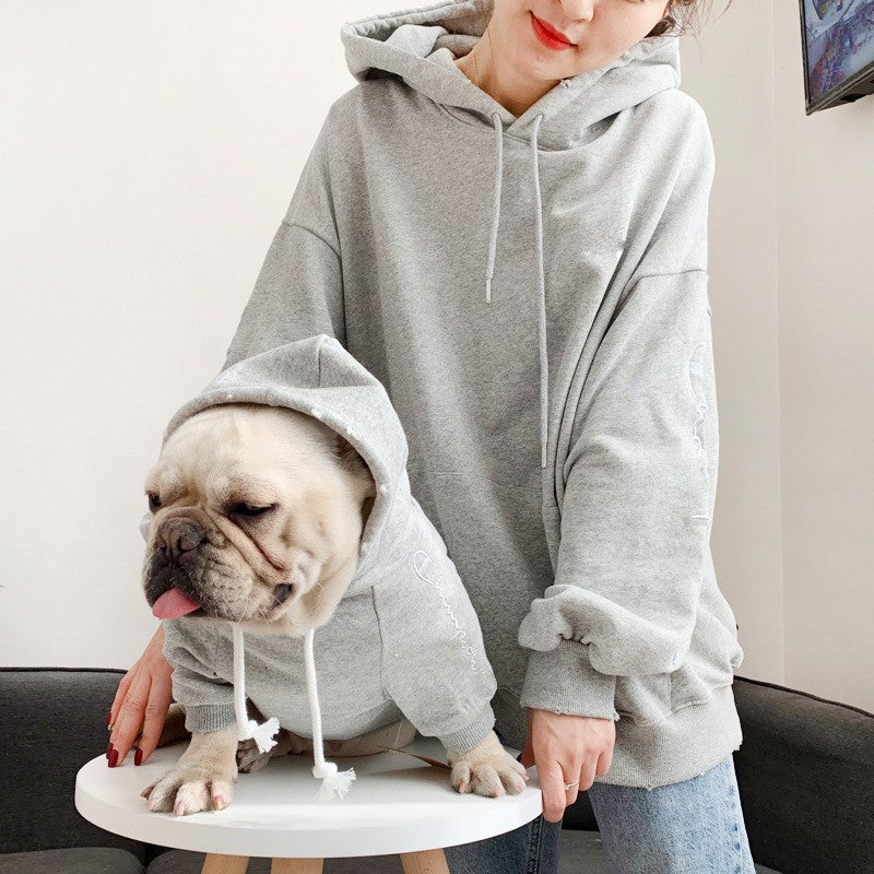 Woofylove FamilyFur LoveWear: The Ultimate Three-Person Plus Velvet Hoodies for the Entire Family, Including Your Furry Friend