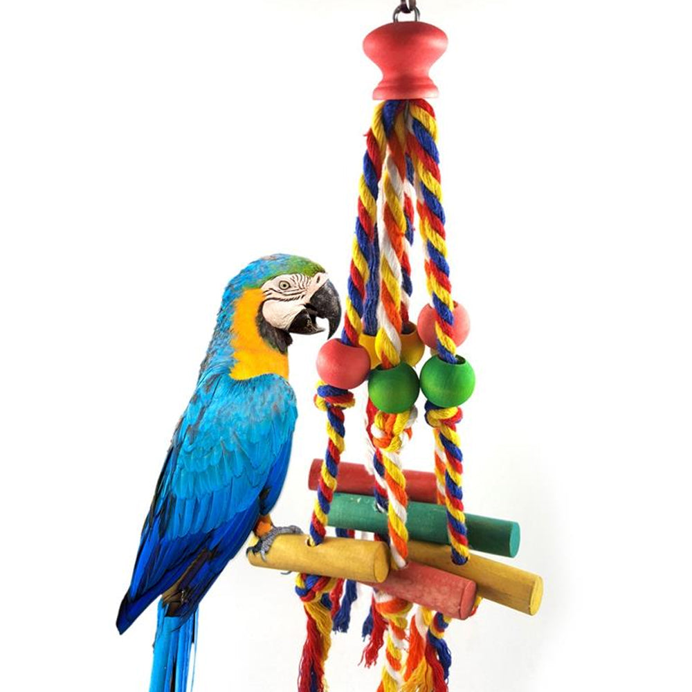 Barkwow Cotton Rope Chew Toy – Durable & Engaging Play for Parrots | Essential Bird Enrichment Accessory Main image
