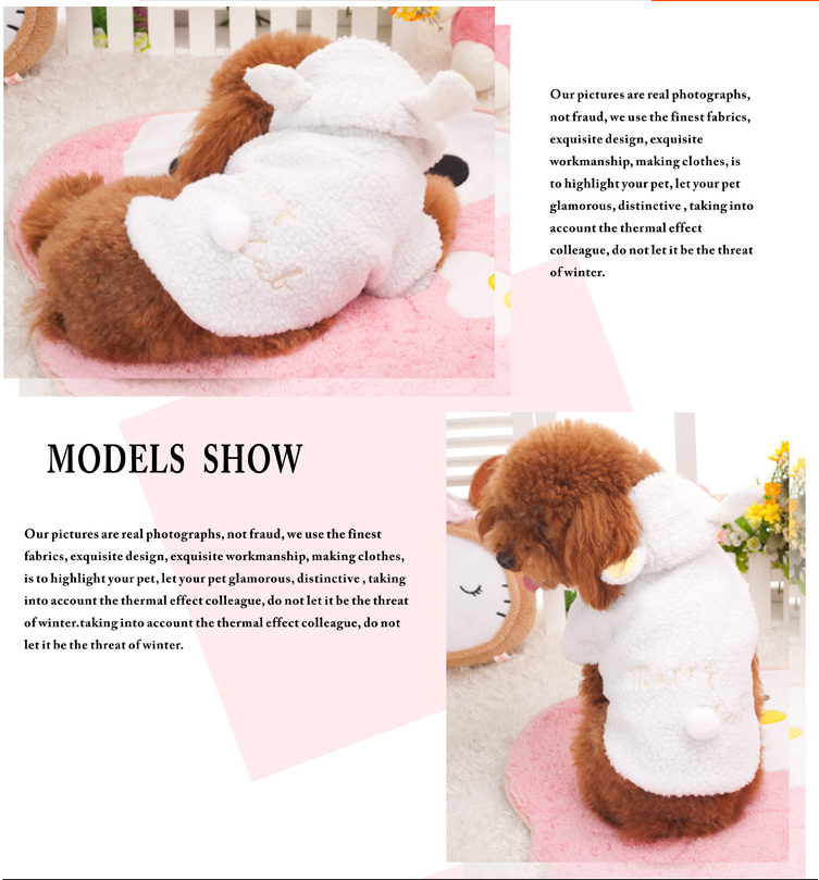 Woofylove Pet Sheep Costume Sweater: Fluffy, Adorable & Cozy