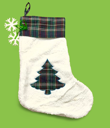 EYS Christmas Stocking Gift Set for Pets, Large (8” Diameter, 18” Long), Includes Plush Toys, Durable Rope Chews, and More, Hanging Stocking Decoration