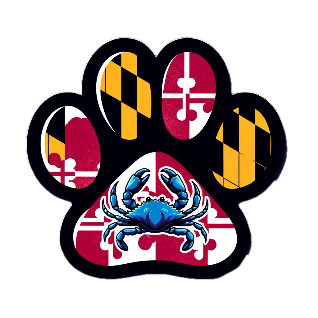 Maryland Paw -Paw Bumper Magnetic Stickers ( Set of 2 ) Main image
