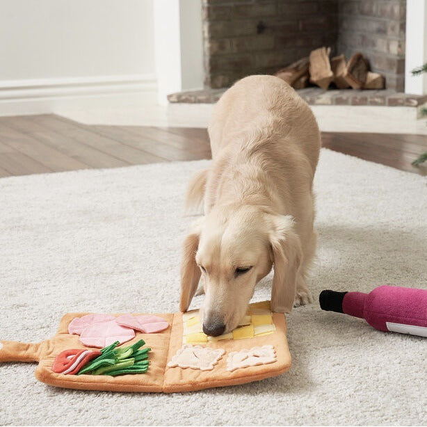 Barkwow Interactive Snuffle Restaurant Menu for Dogs, Cats & Rabbits - Engaging Puzzle Feeder Toy for Smell Training, Slow Feeding & Stress Relief - Easy Clean, Travel-Friendly Design Main image