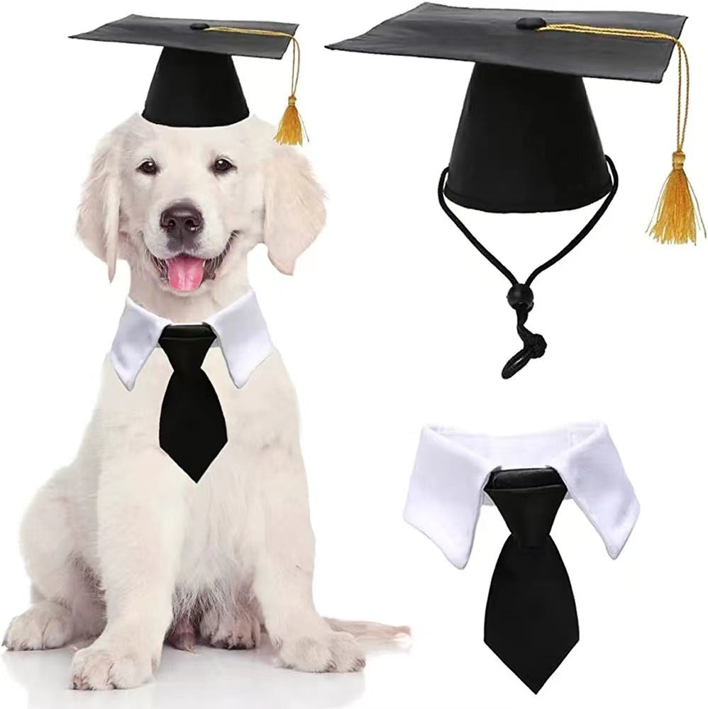 Woofylove Dog Tassel Doctorial Hat - Celebratory Graduation Party Hat for Pets