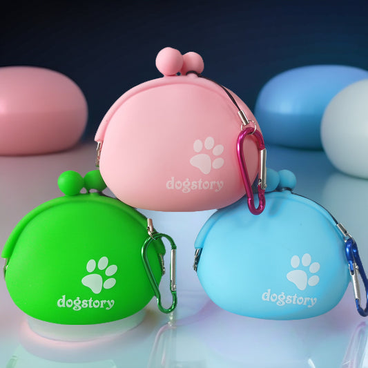 Silicone Pet Snack Bag Solid Color