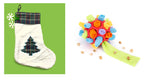 EYS Christmas Stocking Gift Set for Pets, Large (8” Diameter, 18” Long), Includes Plush Toys, Durable Rope Chews, and More, Hanging Stocking Decoration