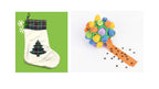 EYS Christmas Stocking Gift Set for Pets, Large (8” Diameter, 18” Long), Includes Plush Toys, Durable Rope Chews, and More, Hanging Stocking Decoration