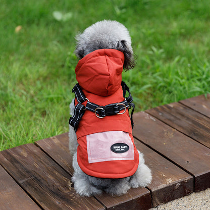 Woofylove Strap Traction Raincoat – Waterproof and Stylish Protection for Small and Medium-Sized Dogs