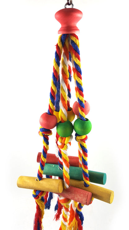 Barkwow Cotton Rope Chew Toy – Durable & Engaging Play for Parrots | Essential Bird Enrichment Accessory